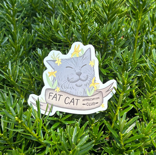 Fat Cat Club Sticker